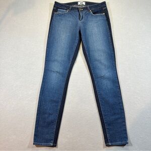 PAIGE Ultra Skinny Jeans Women’s 29‎ Two Tone Light & Dark Blue Stretch Denim